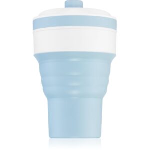 KidPro Collapsible Mug ceasca cu pai Blue 350 ml-ro