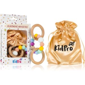 KidPro Teether & Rattle Fruit Mix jucărie pentru dentiție cu zornăitoare Rainbow 1 buc-ro