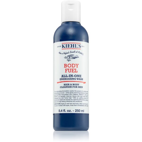 Kiehl's Body Fuel All-in One Energizing Wash gel de duș și șampon pentru toate tipurile de ten