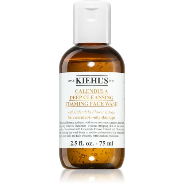 Kiehl's Calendula Deep Cleansing Foaming Face Wash gel pentru fata pentru curatare profunda 75 ml-Țena