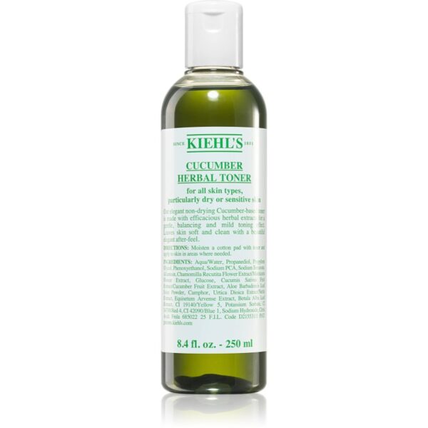 Kiehl's Cucumber Herbal Toner tonic pentru fata pentru piele uscata spre sensibila 250 ml-Țena