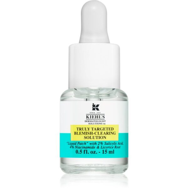 Kiehl's Dermatologist Solutions Truly Targeted Blemish-Clearing Solution ser pentru ten acneic pentru femei 15 ml-Țena