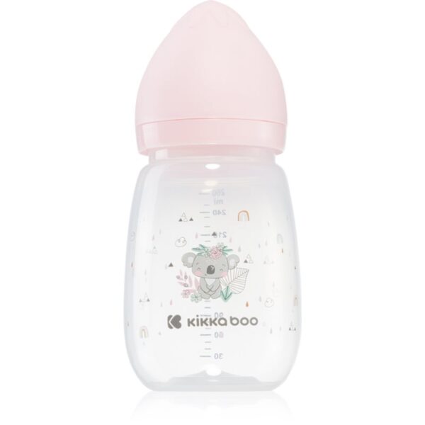 Kikkaboo Savanna Anti-colic Baby Bottle biberon pentru sugari 3 m+ Pink 260 ml-Țena