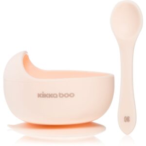 Kikkaboo Silicone Bowl with Spoon bol din silicon cu linguriță 4 m+ Pink 2 buc-ro