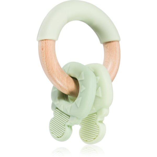 Kikkaboo Silicone and Wood Teether Keys jucărie pentru dentiție Mint 1 buc-ro