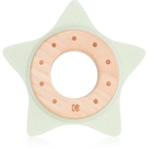 Kikkaboo Silicone and Wood Teether Star jucărie pentru dentiție Mint 1 buc-ro