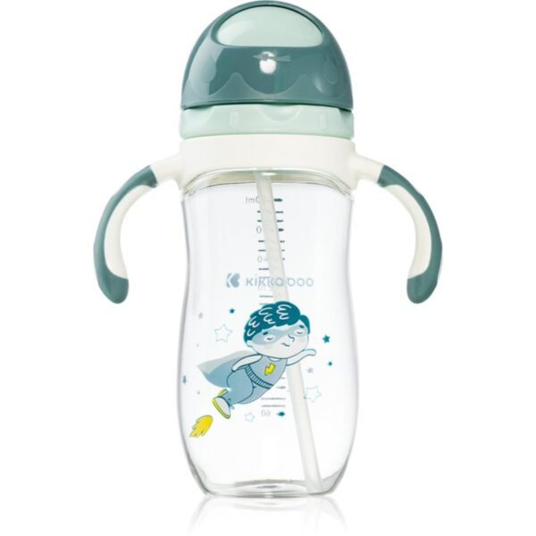 Kikkaboo Sippy Cup with Straw ceasca cu pai 12 m+ Superboy 300 ml-ro