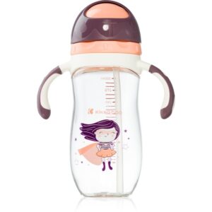 Kikkaboo Sippy Cup with Straw ceasca cu pai 12 m+ Supergirl 300 ml-ro