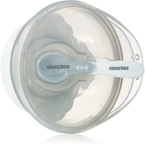 Kikkaboo Suction Bowl with Spoon bol cu linguriță cu capac 4 m+ Blue 1 buc-ro