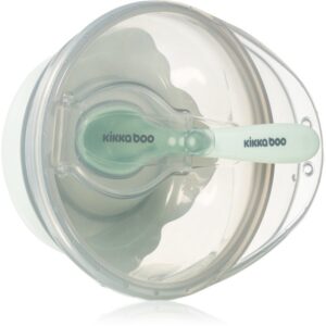 Kikkaboo Suction Bowl with Spoon bol cu linguriță cu capac 4 m+ Mint 1 buc-ro