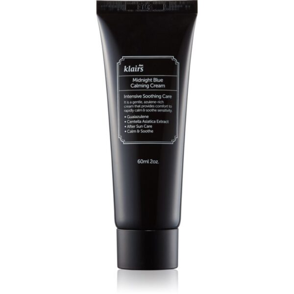 Klairs Midnight Blue Calming Cream crema cu efect calmant dupa expunere la soare pentru piele sensibila si inrosita 60 ml-ro