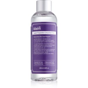 Klairs Supple Preparation Unscented Toner tonic hidratant pentru echilibrarea pH-ului pielii fara parfum 180 ml-ro