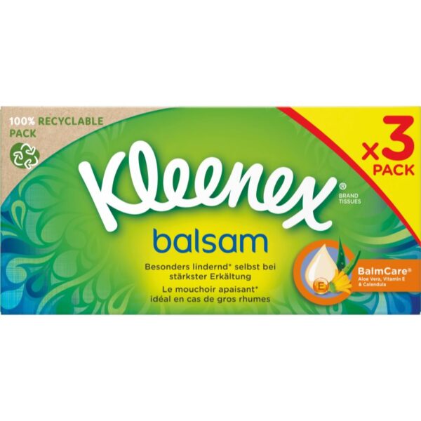 Kleenex Balsam Triple Box batiste de hârtie 3x64 buc-ro