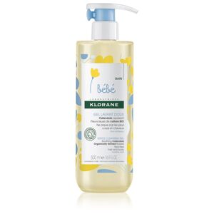 Klorane Bébé Calendula Gel de curatare delicat pentru nou-nascuti si copii cu pompă 500 ml-ro