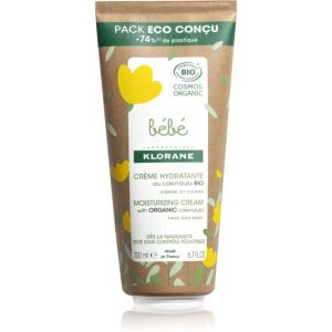 Klorane Bébé Calendula cremă hidratantă pentru pielea bebelusului s BIO měsíčkem lékařským 200 ml-Țena