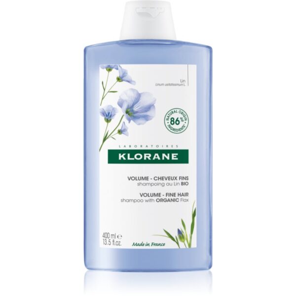 Klorane Flax Fiber Bio Sampon pentru par fin