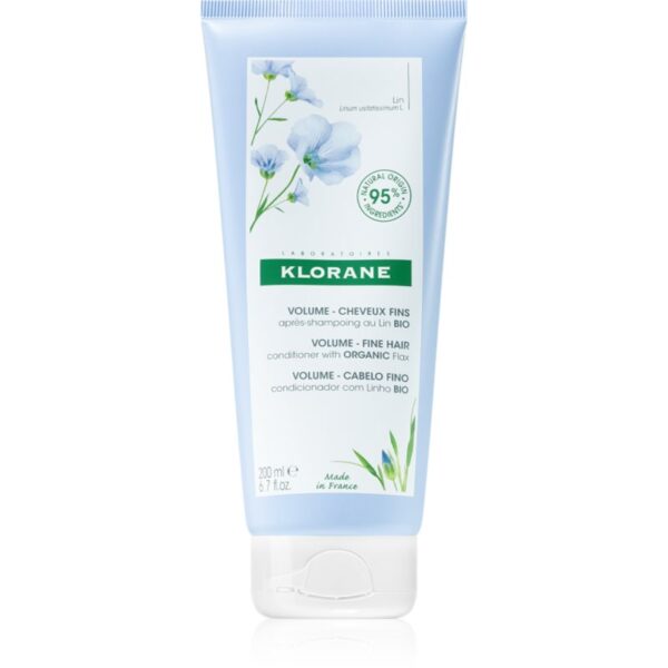 Klorane Flax Fiber balsam pentru par fin 200 ml-Țena