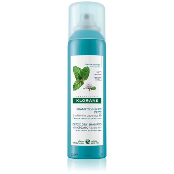 Klorane Organic Mint șampon uscat pentru păr expus la poluare 150 ml-ro
