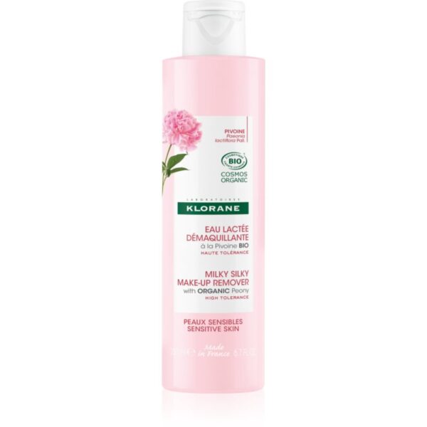 Klorane Peony Milky Silky Make-up Remover lapte demachiant pentru calmarea pielii 200 ml-ro