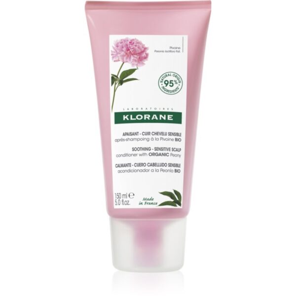 Klorane Peony Soothing Sensitive Hair Scalp Conditioner balsam de păr pentru piele sensibila 150 ml-ro