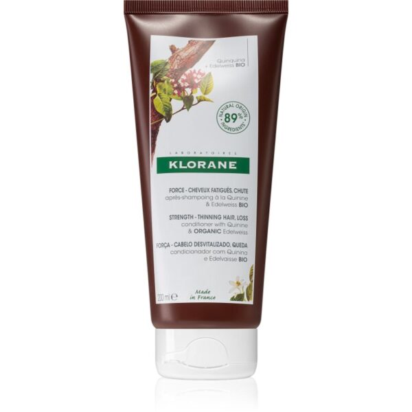 Klorane Quinine & Edelweiss Bio balsam de întărire pentru părul slab