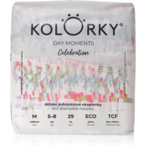 Kolorky DAY Moments Celebration scutece ECO de unică folosință Size M 5-8 kg 29 buc-ro