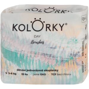 Kolorky Day Brushes scutece ECO de unică folosință marimea S 3-6 Kg 25 buc-ro