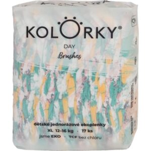 Kolorky Day Brushes scutece ECO de unică folosință marimea XL 12-16 Kg 17 buc-ro