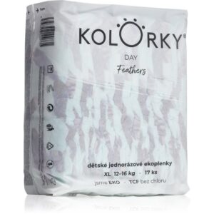 Kolorky Day Feathers scutece ECO de unică folosință marimea XL 12-16 Kg 17 buc-ro
