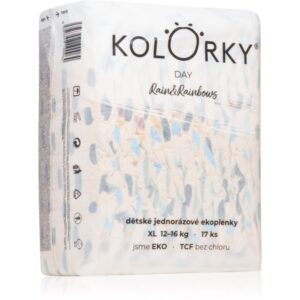Kolorky Day Rain&Rainbow scutece ECO de unică folosință marimea XL 12-16 Kg 17 buc-ro