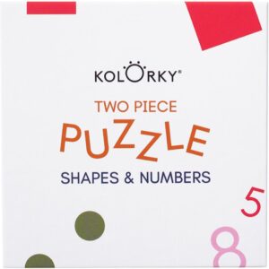 Kolorky Puzzle Two Piece Shapes & Numbers puzzle 10 buc-ro