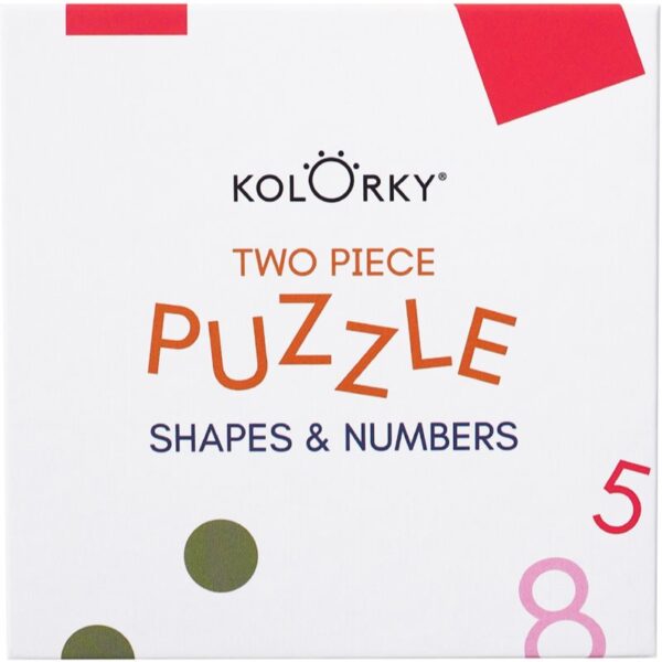 Kolorky Puzzle Two Piece Shapes & Numbers puzzle 10 buc-ro