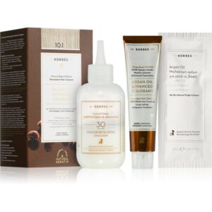 Korres Argan Oil Culoare permanenta pentru par cu ulei de argan culoare 10.1 Platinum Ash Blonde 50 ml-ro