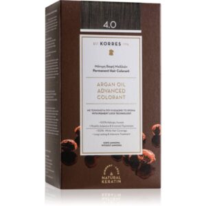 Korres Argan Oil Culoare permanenta pentru par cu ulei de argan culoare 4.0 Brown 50 ml-ro