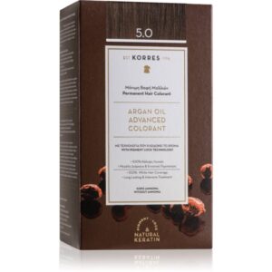 Korres Argan Oil Culoare permanenta pentru par cu ulei de argan culoare 5.0 Light Brown 50 ml-ro