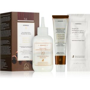 Korres Argan Oil Culoare permanenta pentru par cu ulei de argan culoare 5.6 Red Light Brown 50 ml-ro