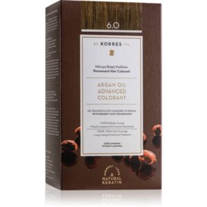 Korres Argan Oil Culoare permanenta pentru par cu ulei de argan culoare 6.0 Dark Blonde 50 ml-ro