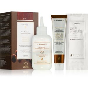 Korres Argan Oil Culoare permanenta pentru par cu ulei de argan culoare 6.4 Copper Dark Blonde 50 ml-ro