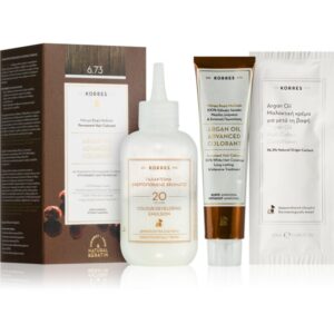 Korres Argan Oil Culoare permanenta pentru par cu ulei de argan culoare 6.73 Golden Cocoa 50 ml-ro