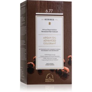 Korres Argan Oil Culoare permanenta pentru par cu ulei de argan culoare 6.77 Gianduja 50 ml-ro