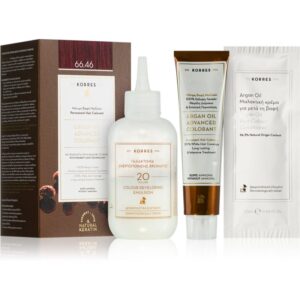 Korres Argan Oil Culoare permanenta pentru par cu ulei de argan culoare 66.46 Intense Burgundy Red 50 ml-ro