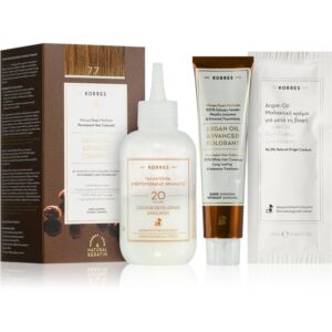 Korres Argan Oil Culoare permanenta pentru par cu ulei de argan culoare 7.7 Mocha 50 ml-ro