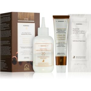 Korres Argan Oil Culoare permanenta pentru par cu ulei de argan culoare 7.73 Golden Mocha 50 ml-ro