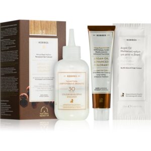 Korres Argan Oil Culoare permanenta pentru par cu ulei de argan culoare 8.3 Golden/Honey Light Blonde 50 ml-ro