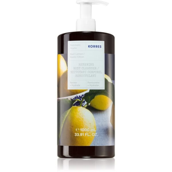 Korres Basil Lemon gel de dus revigorant 1000 ml-ro
