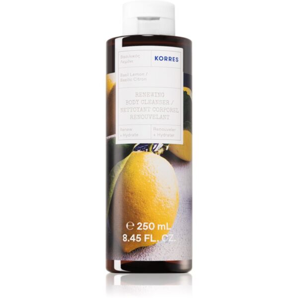 Korres Basil Lemon gel de dus revigorant 250 ml-ro
