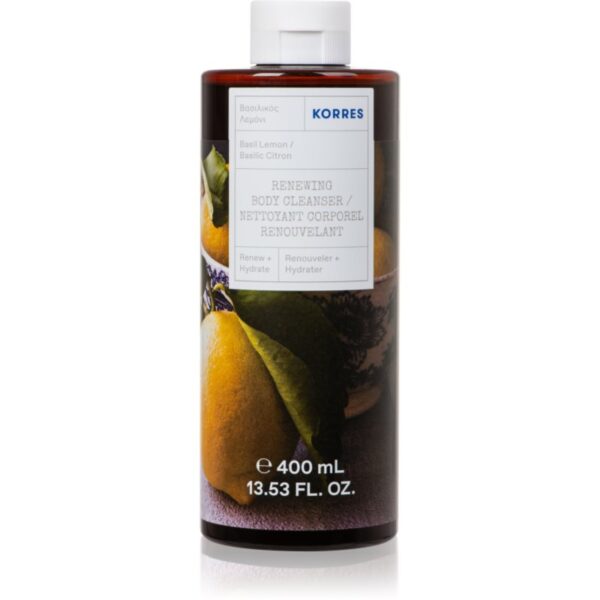 Korres Basil Lemon gel de dus revigorant 400 ml-ro