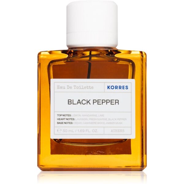 Korres Black Pepper Eau de Toilette pentru bărbați 50 ml-Țena