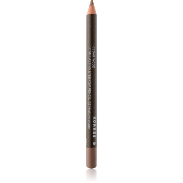 Korres Cedar Wood creion de sprancene de lunga durata culoare 02 Medium Shade 1.29 g-ro