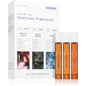 Korres Discovery Black Pepper & Kyma & Midnight Dahlia set unisex-Țena